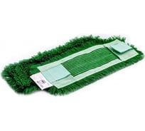 Моп Grass плоский, 50х15 см, хлопок, ухо+карман, зелёный IT-0517