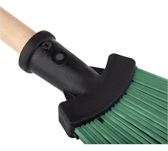 Метла для улицы OfficeClean веерная, с деревянным черенком 120 см 320336