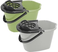 Прямоугольное ведро YORK с отжимом 10 литров 070020