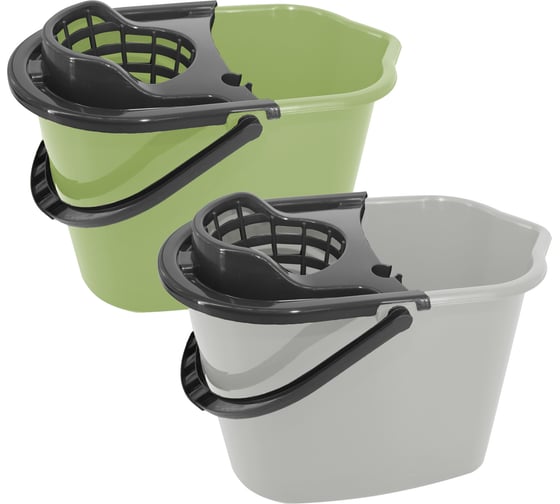 Прямоугольное ведро YORK с отжимом 10 литров 070020 1