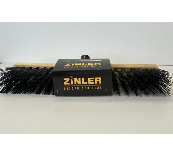 Уличная щетка для пола ZINLER 400 мм, усиленное пластиковое крепление УЩ400
