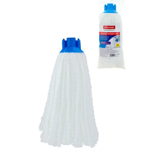 Насадка-моп для швабры OfficeClean Professional веревочная, микрофибра, ворс 24 см, 120 г 271110 1