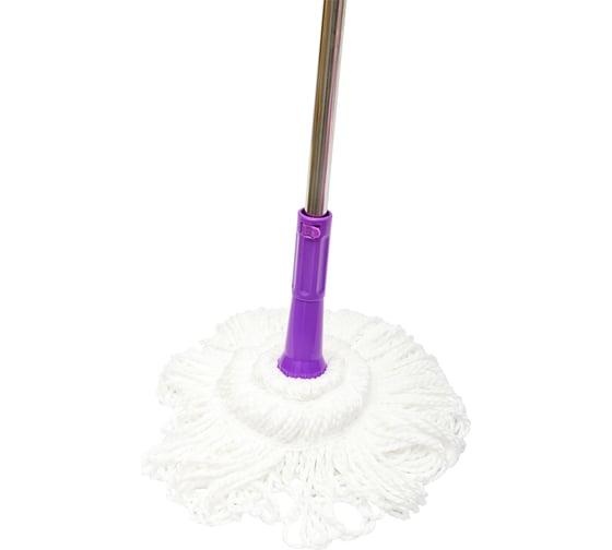 Самоотжимная швабра OfficeClean Professional, телескопическая ручка 120 см, насадка МОП микрофибра 38 см 303074