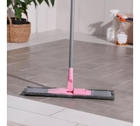 Плоская швабра Raccoon телескопическая ручка, микрофибра 40х14х90 см 5195197