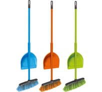 Набор для подметания YORK Тандем AZUR щётка с рукояткой 110 см, совок 082160