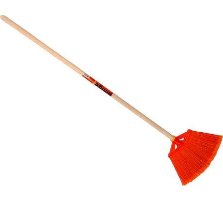 Плоская метла Amigo с деревянным черенком 76002