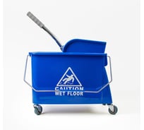 Ведро на колёсах с отжимом ДТТ 20л синее H0110-В