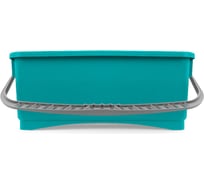 Ведро с ручкой TTS 10 л, зелёное, прямоугольное 0V003223