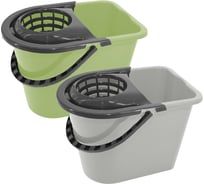 Ведро с отжимом YORK 14 л, прямоугольное 070010