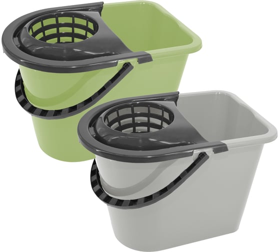 Ведро с отжимом YORK 14 л, прямоугольное 070010 1