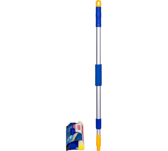 Стекломойка OfficeClean Professional алюминиевая телескопическая ручка 76-125 см, рабочая часть 25 см, стяжка 266771