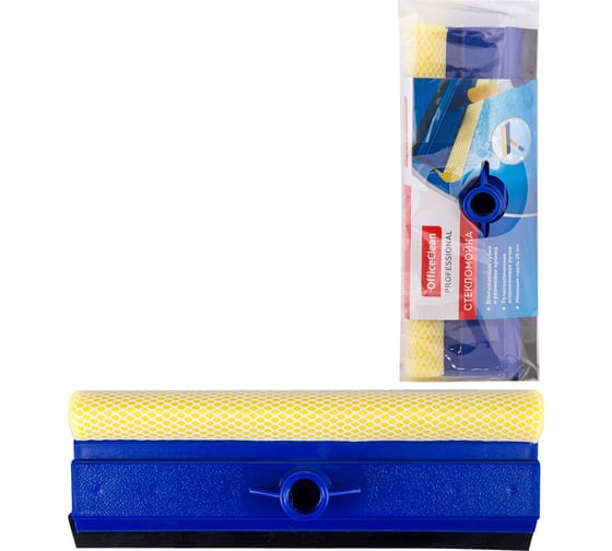 Стекломойка OfficeClean Professional алюминиевая телескопическая ручка 76-125 см, рабочая часть 25 см, стяжка 266771