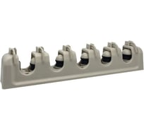 Держатель рукояток швабр с зажимами Merida 5 креплений, 6 крючков GIC402