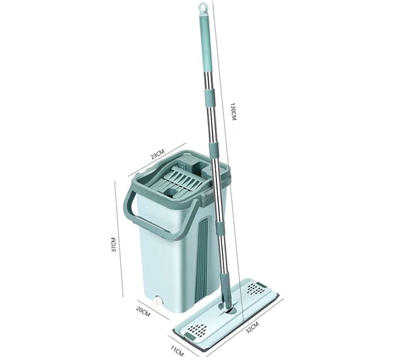 Швабра с ведром и отжимом ZDK mop3
