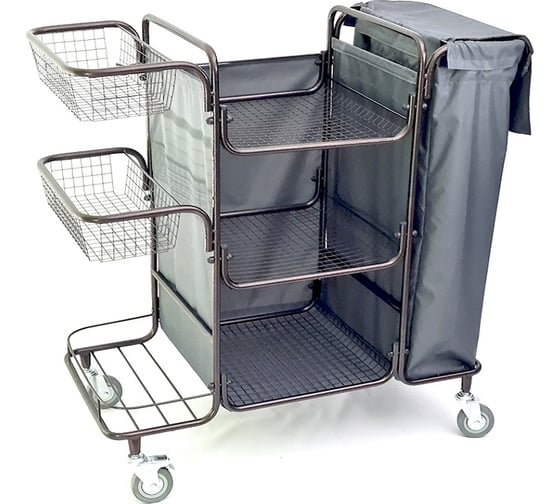 Разборная тележка для горничной oldoak серый мешок ТГР 1 АА2320