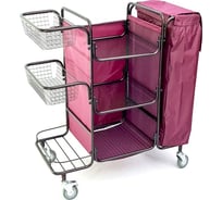 Разборная тележка для горничной oldoak бордовый мешок ТГР 1 АА2318