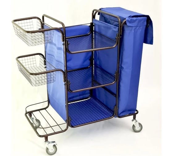 Разборная тележка для горничной oldoak синий мешок ТГР 1 АА2317