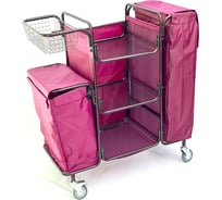Разборная тележка для горничной oldoak бордовый мешок ТГР 3 АА2322