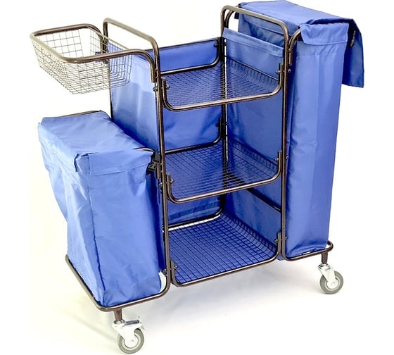 Разборная тележка для горничной oldoak синий мешок ТГР 3 АА2321