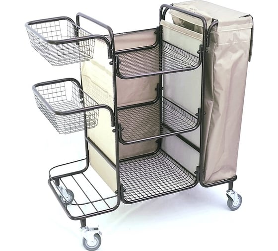 Разборная тележка для горничной oldoak бежевый мешок ТГР 1 АА2319