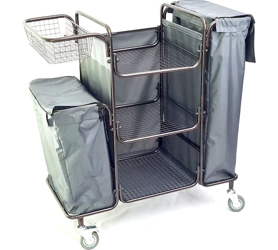 Разборная тележка для горничной oldoak серый мешок ТГР 3 АА2324