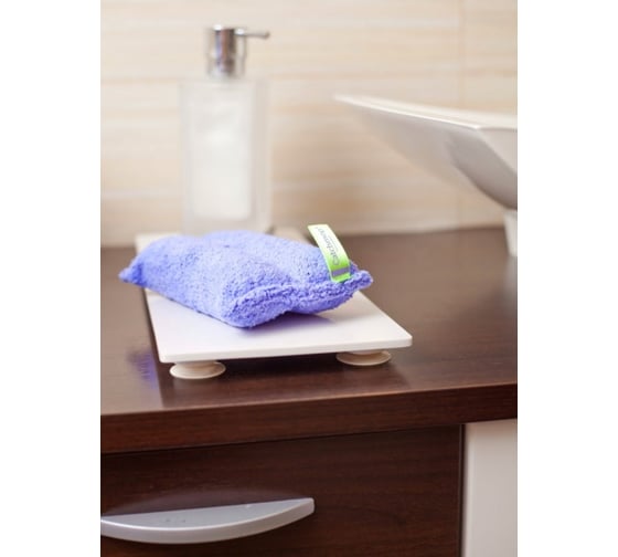 Универсальная чистящая губка CATCHMOP 9x16x4.2 см, фиолетовый цвет 2911-3016
