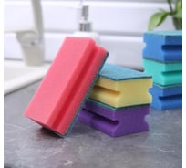 Губка для посуды Доляна Генеральная уборка 6 шт, 12х6х4 см 2582742