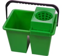 Ведро SYR DoubleDolly C10 2х6л зеленое 850603
