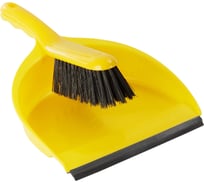 Совок ручной с мягкой щеткой SYR (2 ед) желтый S0612294