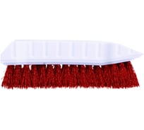 Щетка SYR 5.5x2.5 см ручная мультифункциональная со скребком, белый пластик красная 992246