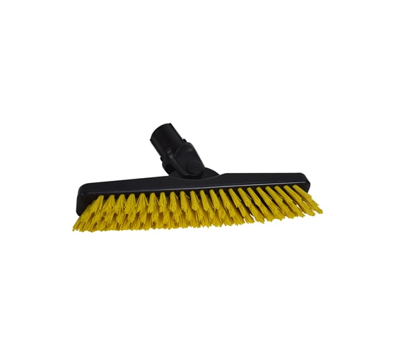 Щетка V-образная SYR Grout Brush 23см для стыков и швов, крепление Interchange желтая 930070