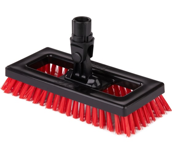 Щетка-скраб SYR Deck Scrubber 24см на шарнире для плитки крепл. Interchange красная 920034 1