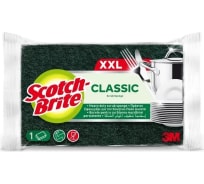 Плоская губка с абразивным слоем Scotch-Brite Стандарт XXL 1 шт в упаковке 7100227357