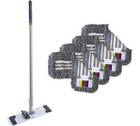 Набор Vileda Professional №6 Год с КомбиСпид Про: держатель мопов 40 см, ручка алюминиевая 150 см, 4 мопа Трио 40 см 166392