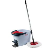 Набор Vileda Professional УльтраСпин Мини: ведро 10 л, отжим красный, держатель мопов красный, моп УльтраСпин Мини, телескопическая ручка УльтраСпид Мини 158011