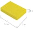 Губки для посуды LAIMA 110x70x20мм целлюлозные, 5шт, желтые 700259 12