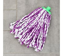 Веревочная насадка для швабры Доляна микрофибра, 100 грамм, цвет микс 1485741