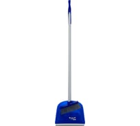 Совок с щеткой и ручкой для уборки пола NV синий NV-Z16500-B