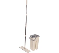 Набор для уборки Селфи ведро с отжимом, швабра, две насадки, в цветной коробке 923-151