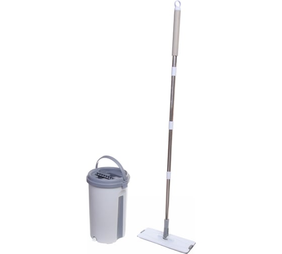 Набор для уборки Селфи Чистюля ведро с отжимом, швабра, две насадки, в цветной коробке 270 923-157 1