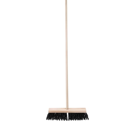 Уличная профессиональная щетка Gigant БУКОВАЯ КОЛОДКА 400 мм, куст 7мм, чер. из ГРАБА 1400 мм RIF-02