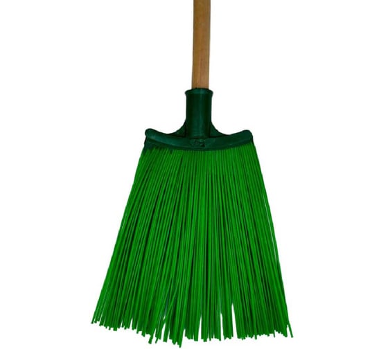 Метла ЛЕТО полипропиленовая Гном с черенком 3274 1