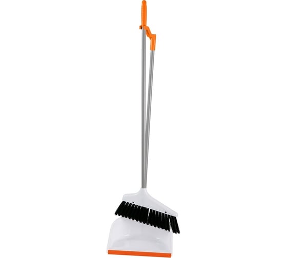 Совок для мусора OfficeClean Professional со щеткой-сметкой, металлическая ручка 303071