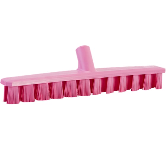 Скребковая щетка для пола Vikan UST 400 мм, жёсткий ворс, розовый 70641 1