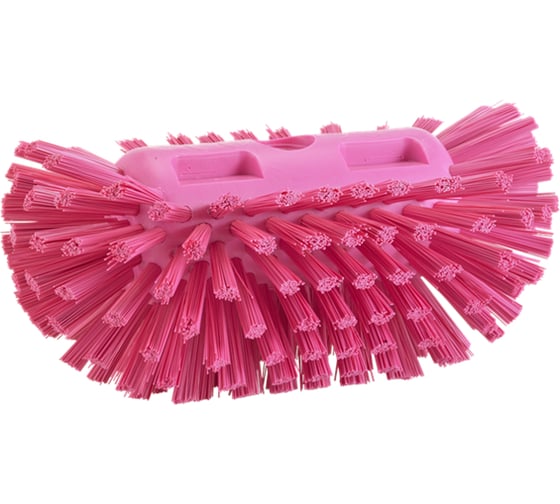 Щетка для очистки емкостей Vikan 205 мм, жёсткий ворс, розовый 70371 1