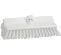Щетка с изогнутой под углом колодкой Vikan 265 мм, средний ворс, белый цвет 70475