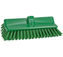 Щетка с изогнутой под углом колодкой Vikan 265 мм, средний ворс, зеленый цвет 70472