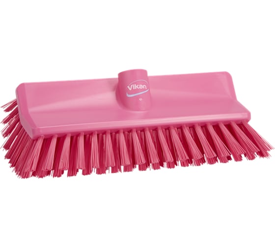 Щетка с изогнутой под углом колодкой Vikan 265 мм, средний ворс, розовый 70471 1