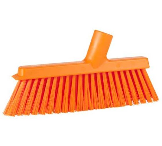 Щетка с наклонным ворсом для подметания пола Vikan 250 мм, средний ворс, оранжевый цвет 31037 1
