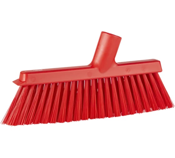 Щетка с наклонным ворсом для подметания пола Vikan 250 мм, средний ворс, красный цвет 31034 1